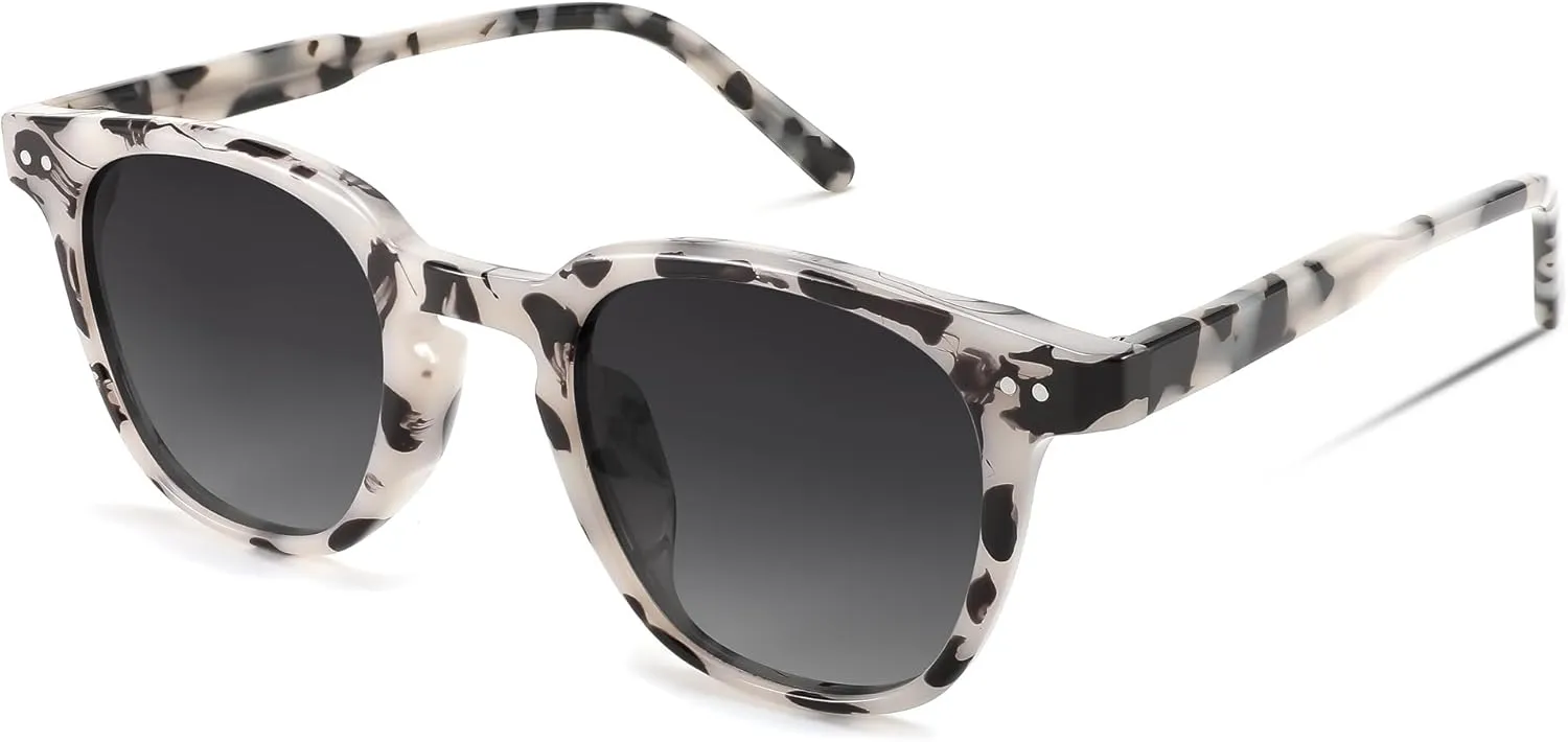 FEISEDY Classic Polarized Sunglasses Retro Round Sunglasses for Women Men Trendy Shades B0002