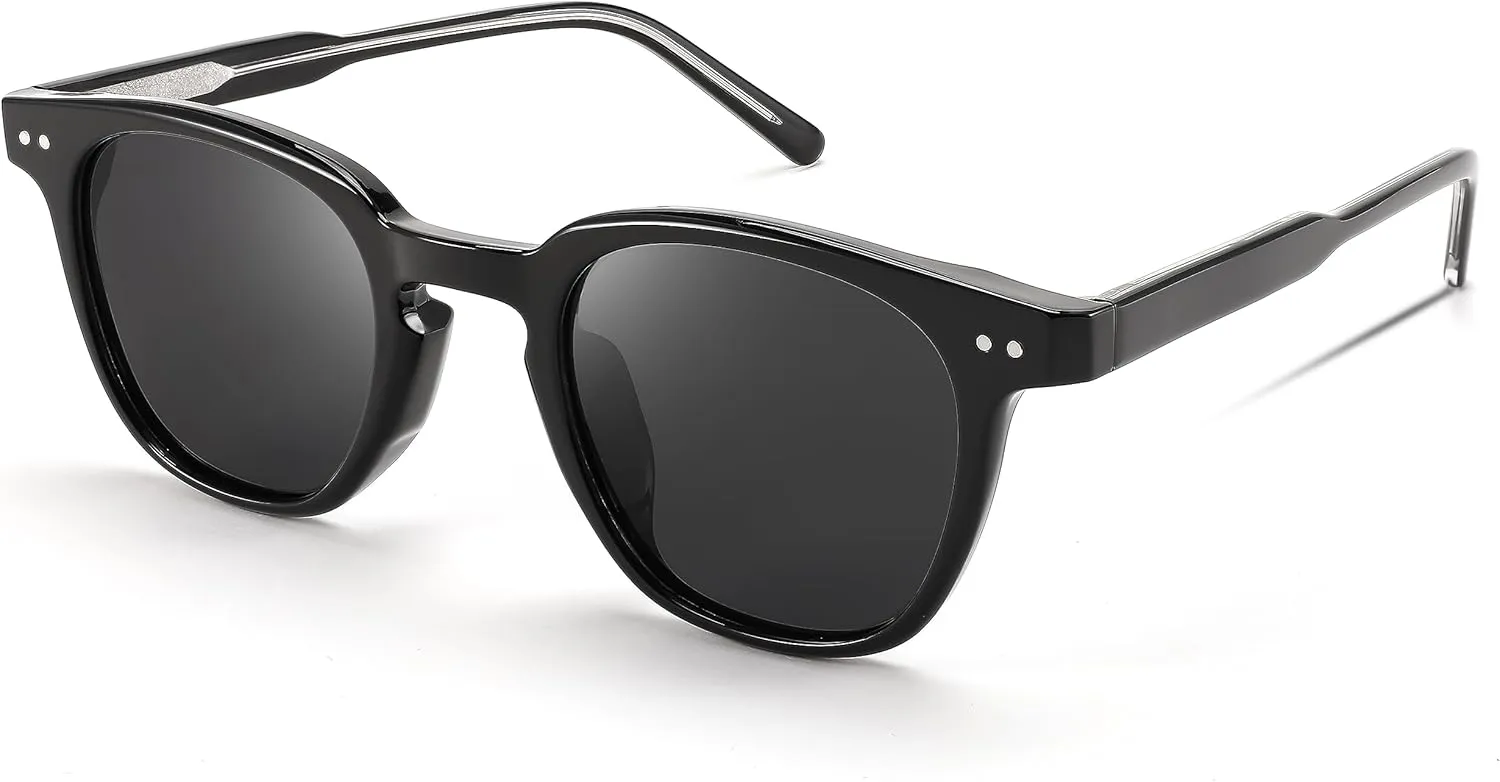 FEISEDY Classic Polarized Sunglasses Retro Round Sunglasses for Women Men Trendy Shades B0002