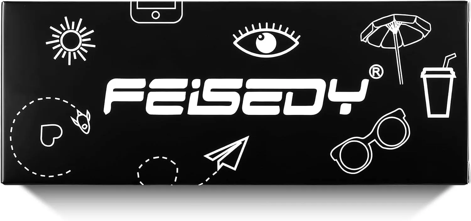 FEISEDY Classic Polarized Sunglasses Retro Round Sunglasses for Women Men Trendy Shades B0002