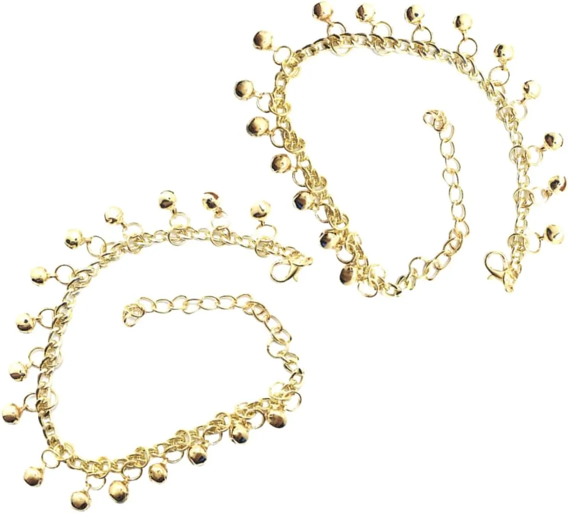 Foot Chain Anklet for Women Gold Metal Bell Anklet Jewelry Women Anklets Sound Bells