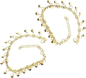 Foot Chain Anklet for Women Gold Metal Bell Anklet Jewelry Women Anklets Sound Bells