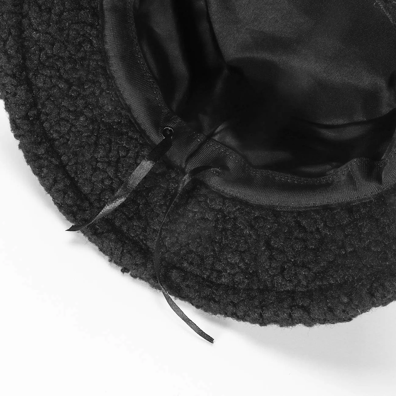 Fuzzy Fur Bucket Hat for Women - Warm Plush Sherpa Winter Hat