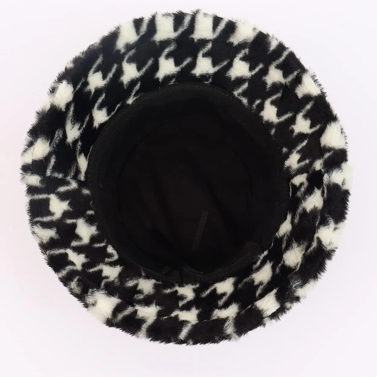 Fuzzy Fur Bucket Hat for Women - Warm Plush Sherpa Winter Hat