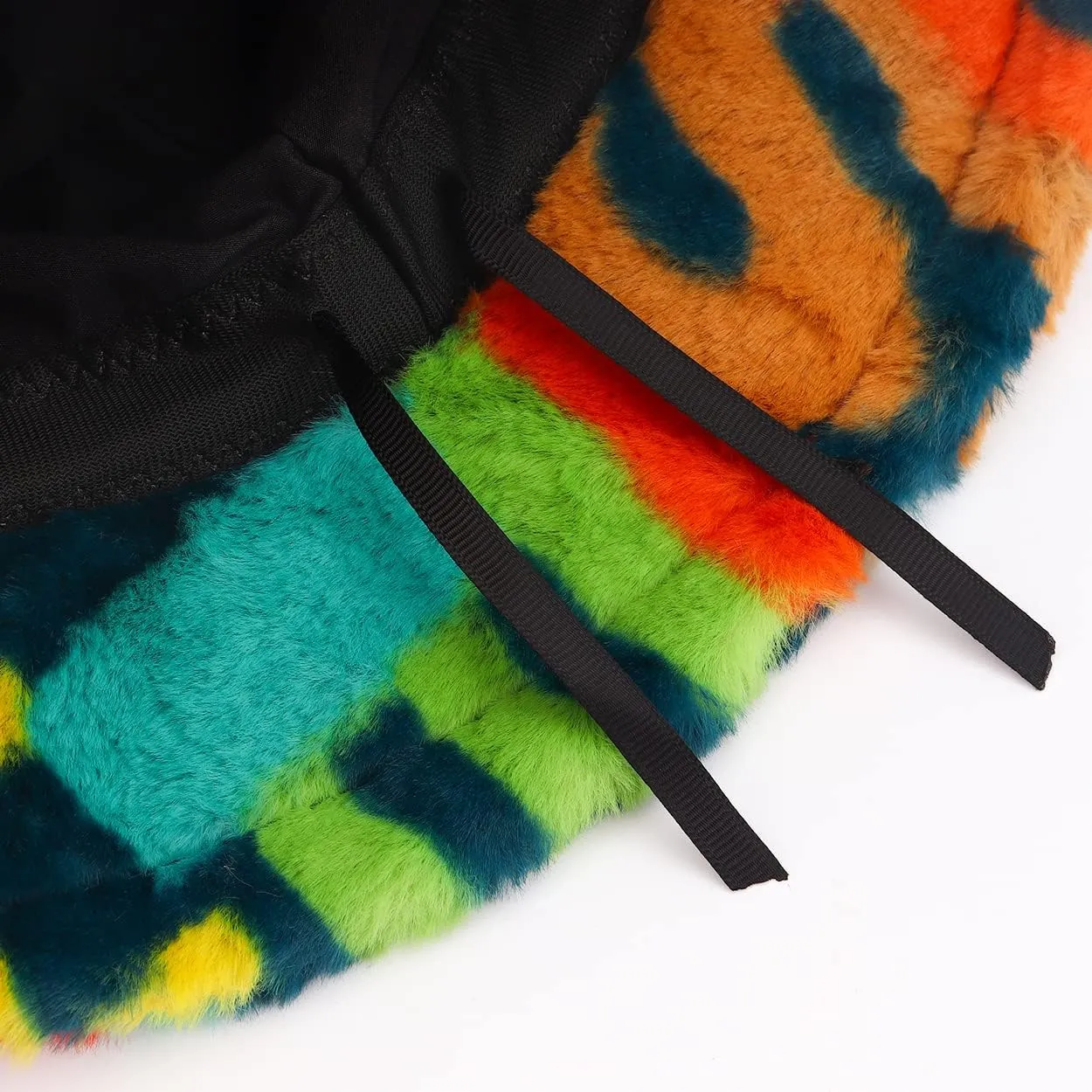 Fuzzy Fur Bucket Hat for Women - Warm Plush Sherpa Winter Hat