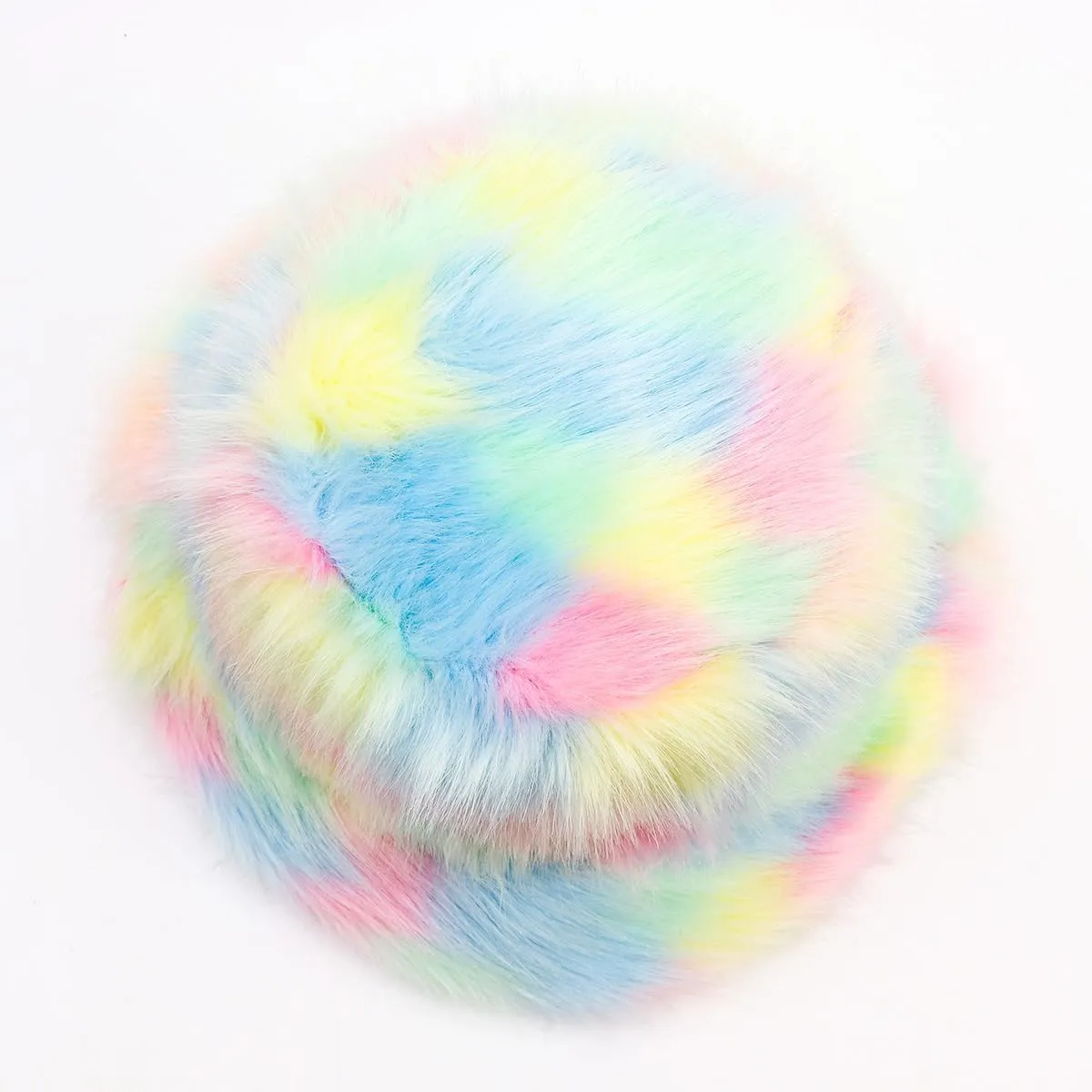 Fuzzy Fur Bucket Hat for Women - Warm Plush Sherpa Winter Hat