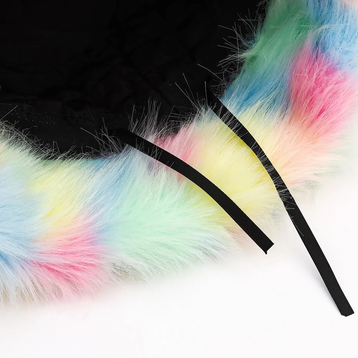 Fuzzy Fur Bucket Hat for Women - Warm Plush Sherpa Winter Hat