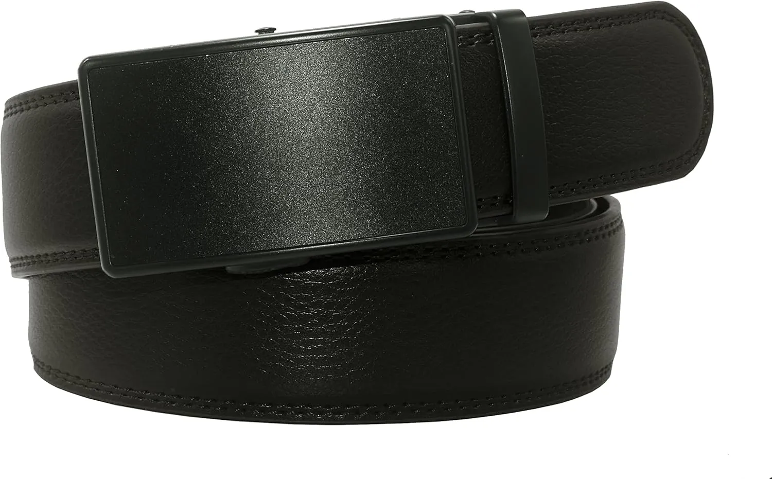 Genuine Cow Leather Belts With Automatic Ratchet Buckle,Classic and Retro Fashion Designs 110-130CM