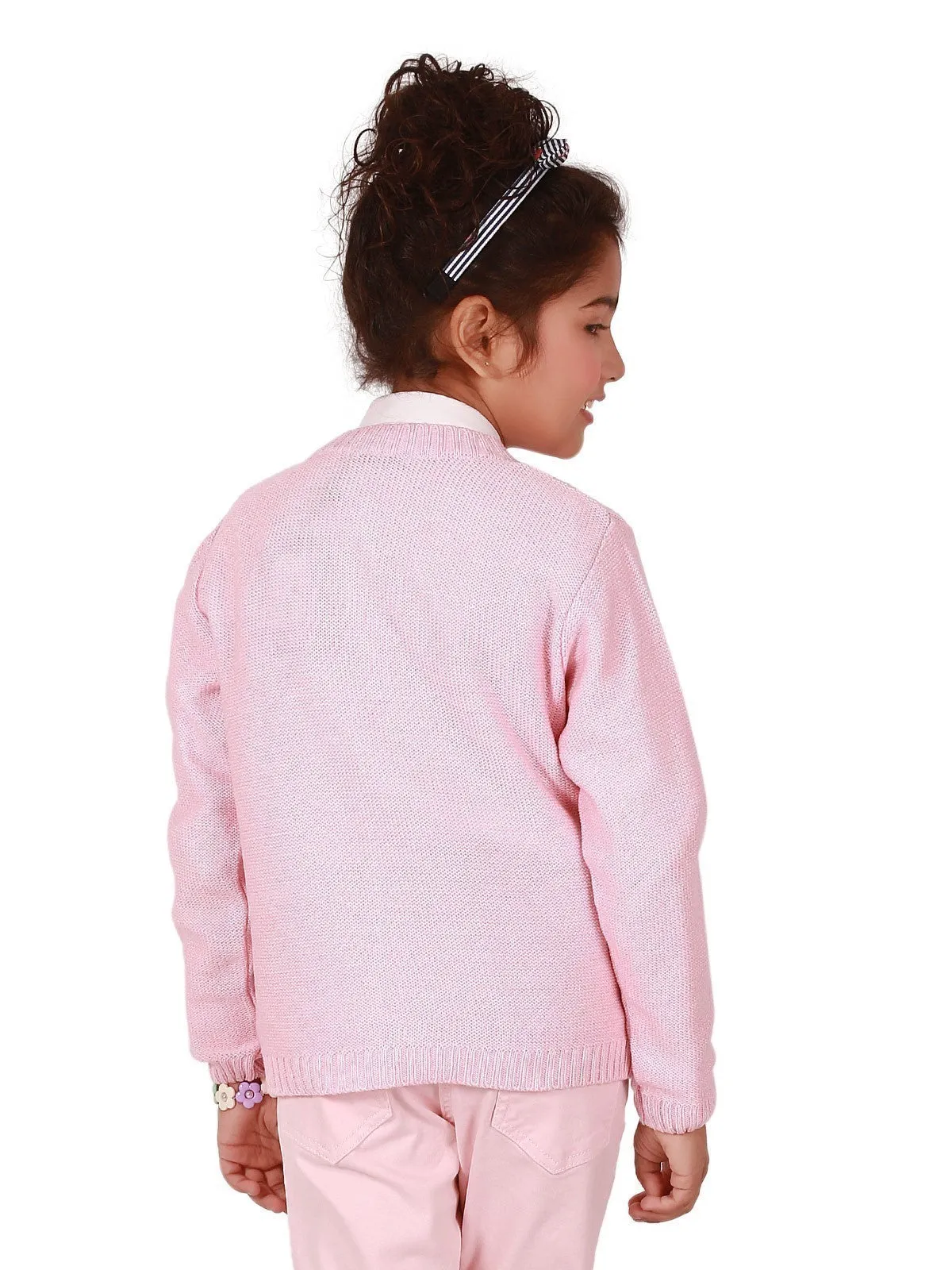 Girl's Soft Pink Frock - EGTF19W-068