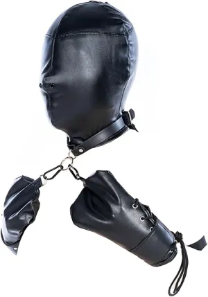 Halloween Adjustable Leather Choker Cosplay Gloves Fashion Costume Set for Parties & Trick-or-Treat