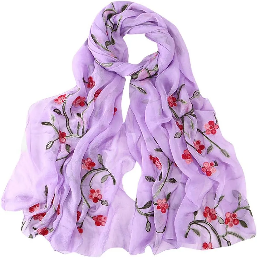 Head Wrap For Women Women Silk Scarves Women Silk Scarves Hijabs Headband Scarf Scarf Women Embroidery Wrap Muslim