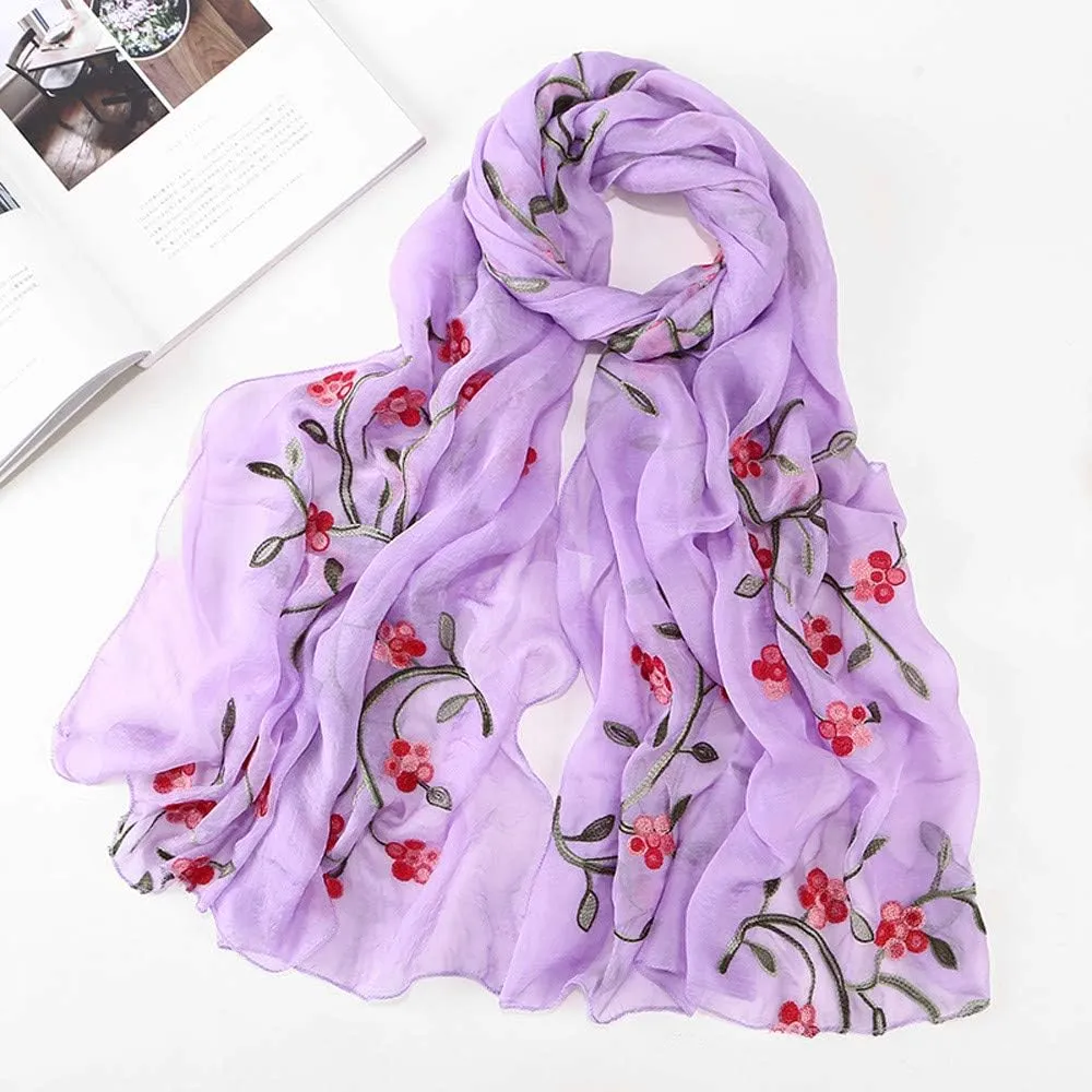 Head Wrap For Women Women Silk Scarves Women Silk Scarves Hijabs Headband Scarf Scarf Women Embroidery Wrap Muslim