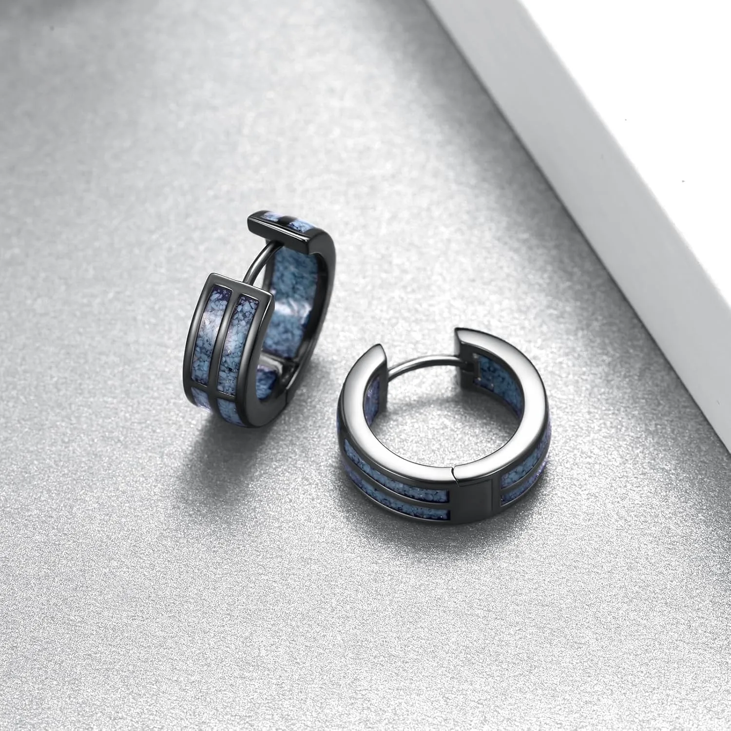 Hoop Earrings for Men Women 925 Sterling Silver Cross/Ankh Earrings Jewelry Gifts for Men Women