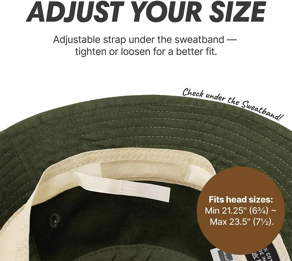 Hot Summer Bucket Hat - Trendy Cotton Sun Hat for Beach, Golf, Fishing - Fun Outdoor Vacation Boonie for Men and Women