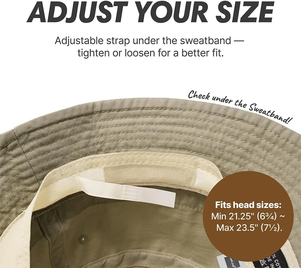 Hot Summer Bucket Hat - Trendy Cotton Sun Hat for Beach, Golf, Fishing - Fun Outdoor Vacation Boonie for Men and Women