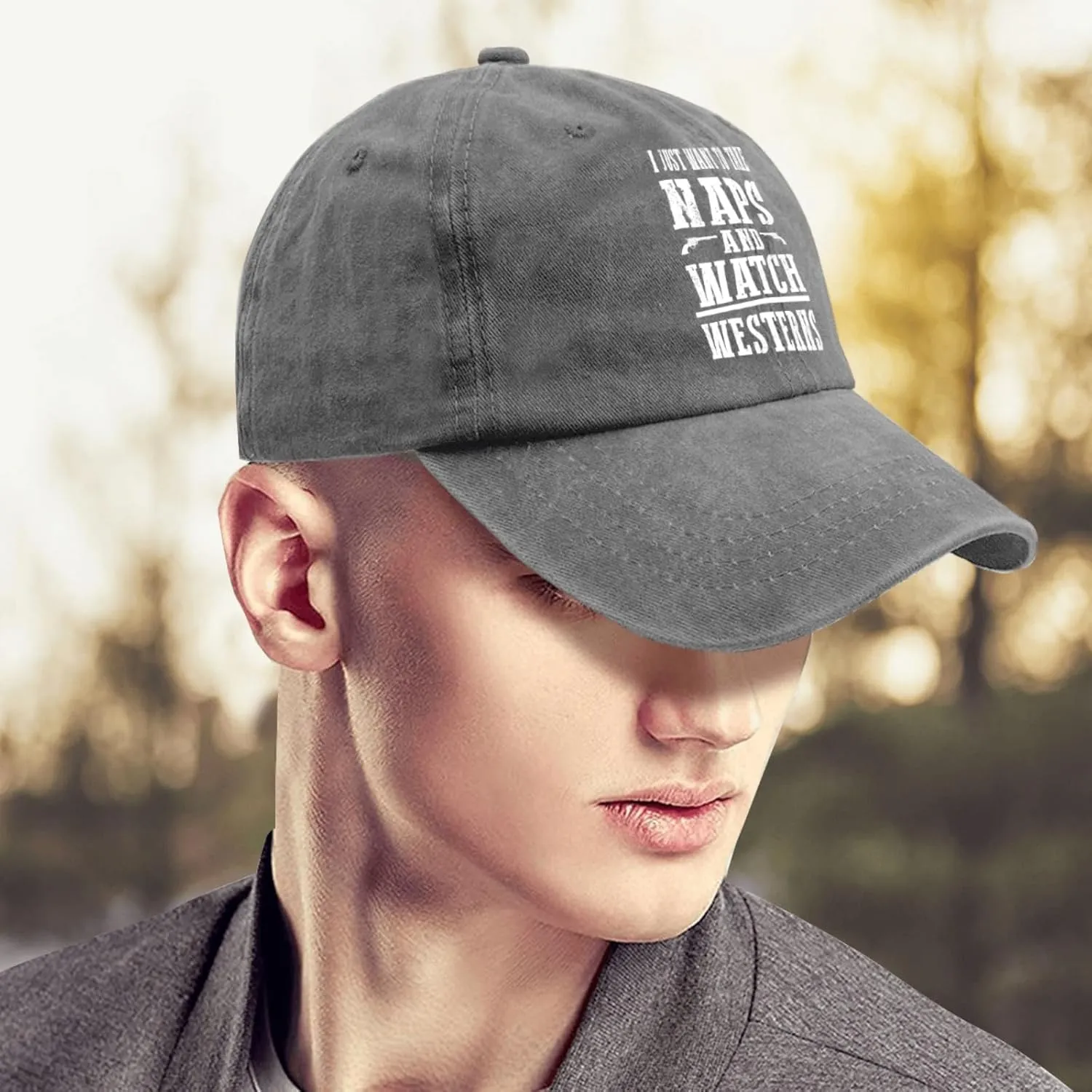 I Justs Want to Take Naps and Watch Westerns Womens Baseball Hat Summer Caps for Women Baseball Caps Breathable Ponytail