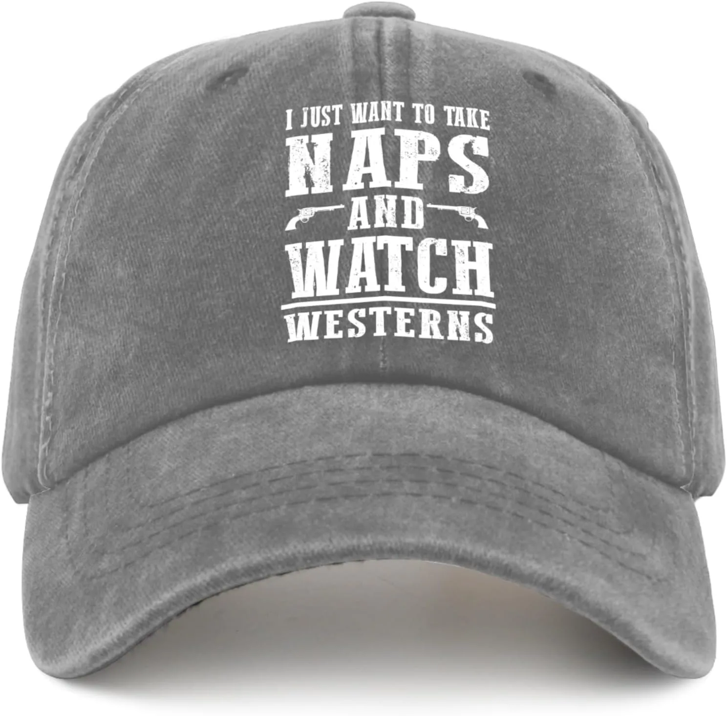 I Justs Want to Take Naps and Watch Westerns Womens Baseball Hat Summer Caps for Women Baseball Caps Breathable Ponytail