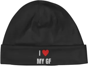 I Love-My-Gf-Girlfriend Heart Gifts for Women Men Unisex Hedging Cap Beanie Warm Skull Outdoor Sports Watch Hat