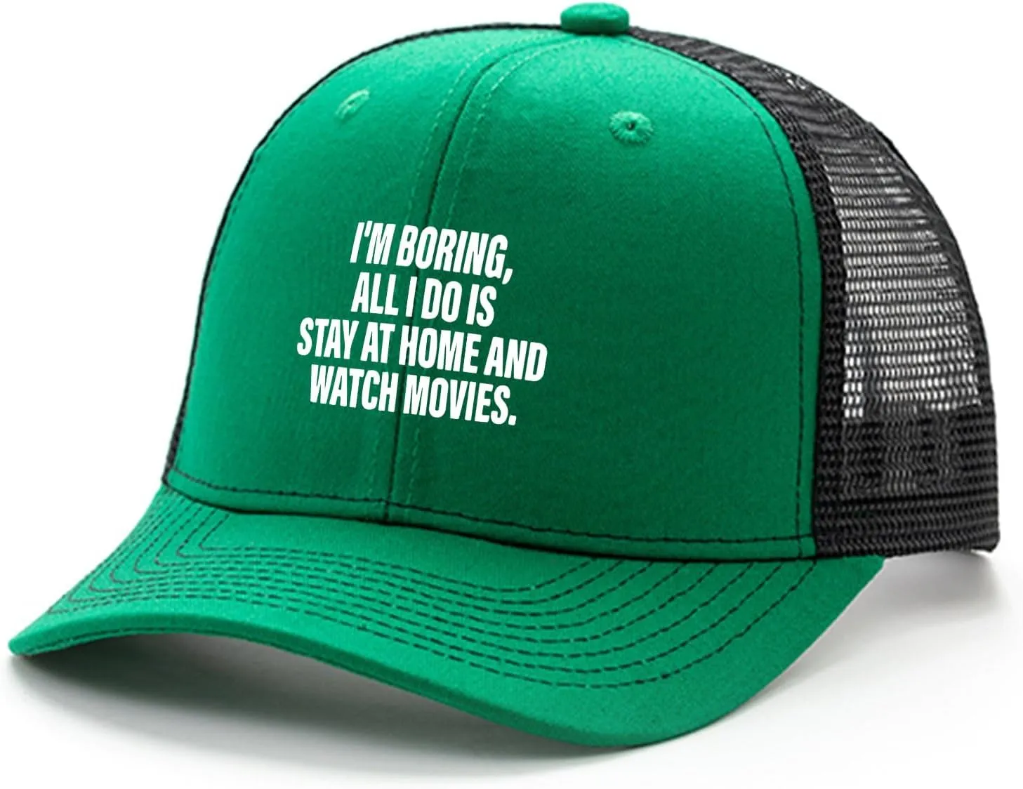 Im Boring All I Do ISS Stay Homes and Watch Movies Sayin Baseball Hat Athletic Hat for Women's Light Weight Cap Sun Hats