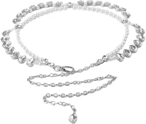 JSEIAJB Multi-layer Waist Chain Dress Tassel Hundred Decoration Belt Pearls