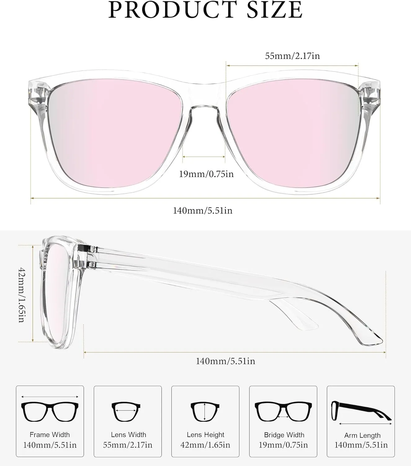 KALIYADI Womens-Sunglasses Polarized Sunglasses-Womens Trendy: Retro Sun Glasses with UV Protection for Travel Driving