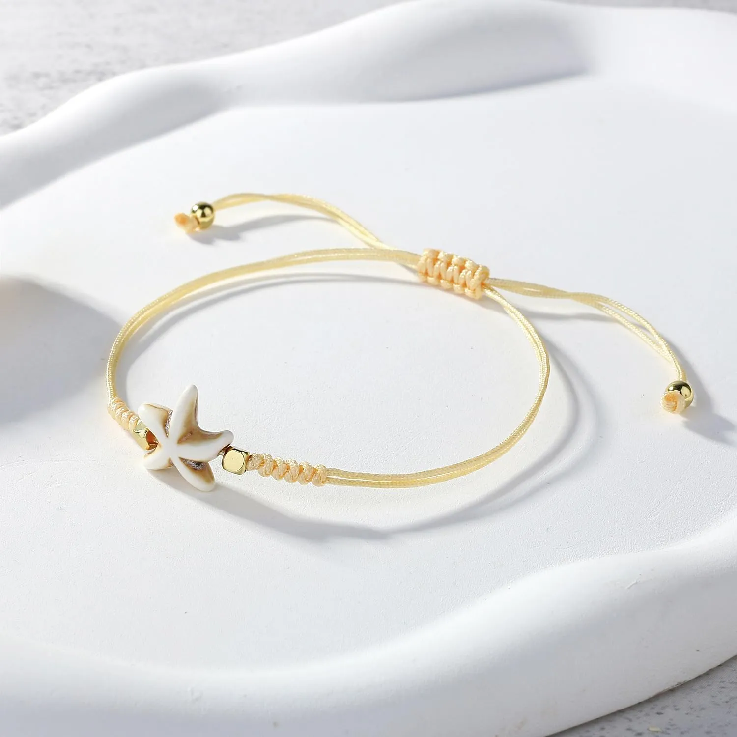 KELITCH Starfish Charm Bracelets Handmade Thin Strings Bracelets Women Fashion Jewelry
