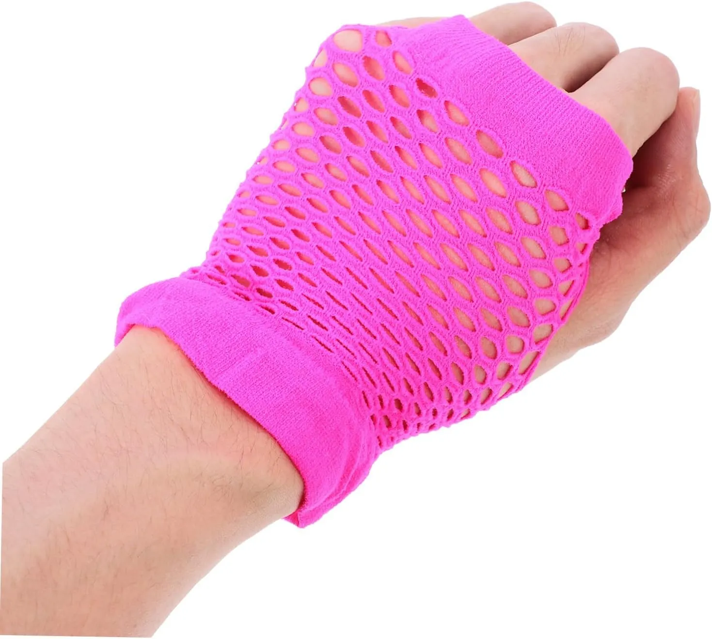 Lace Headband Fishnet Gloves 80's Party Costumes Neon Earrings