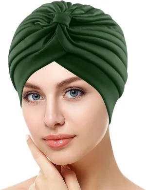 Ladies Fall Head Scarf Womens Large Elastic Solid Comfort Flat Hat Monochrome Fashion Headband Hat Womens Hat