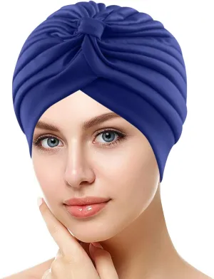 Ladies Fall Head Scarf Womens Large Elastic Solid Comfort Flat Hat Monochrome Fashion Headband Hat Womens Hat
