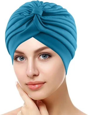 Ladies Fall Head Scarf Womens Large Elastic Solid Comfort Flat Hat Monochrome Fashion Headband Hat Womens Hat