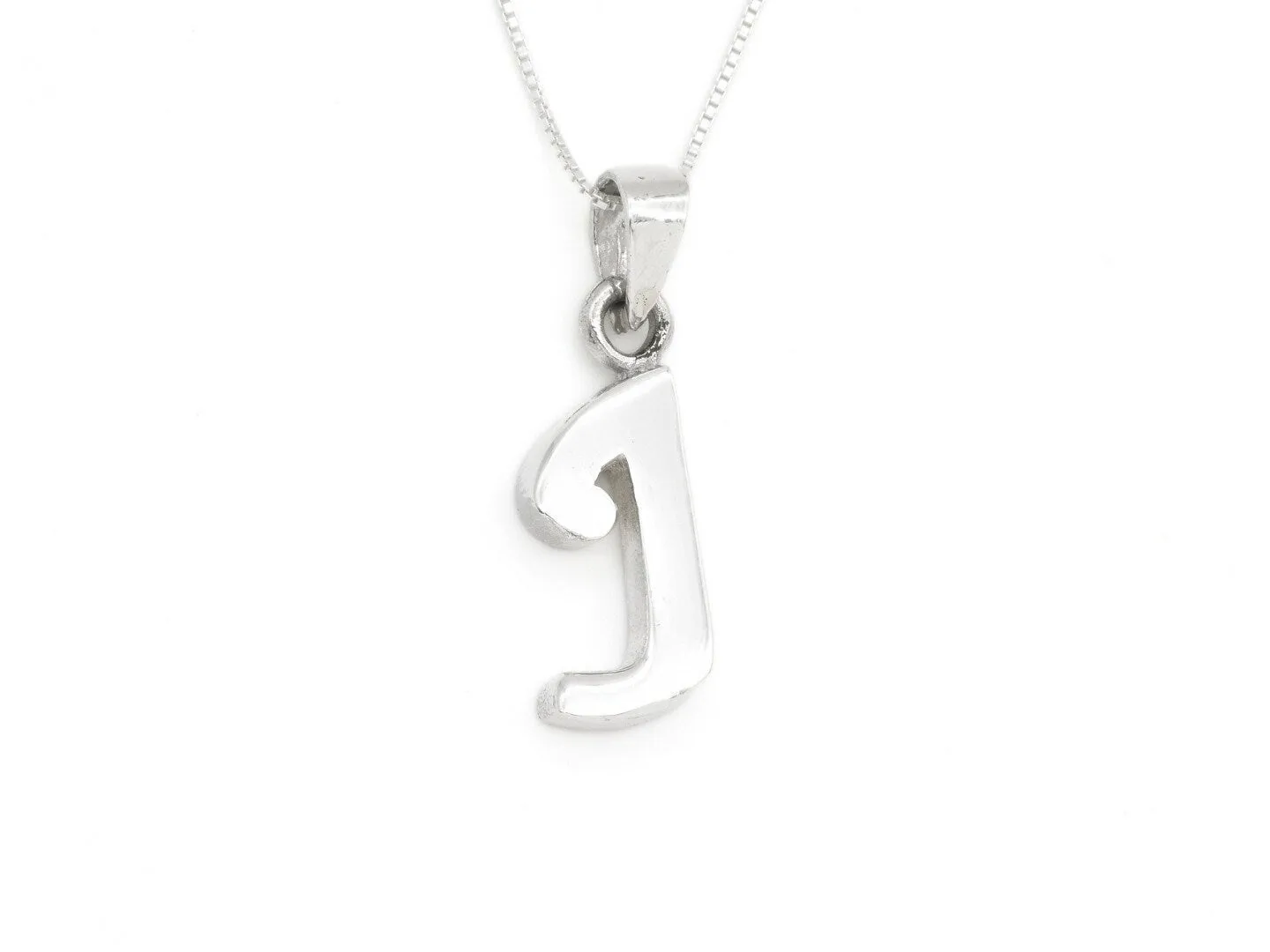 Letter J Pendant - Name Initial Necklace - Personalized Gift
