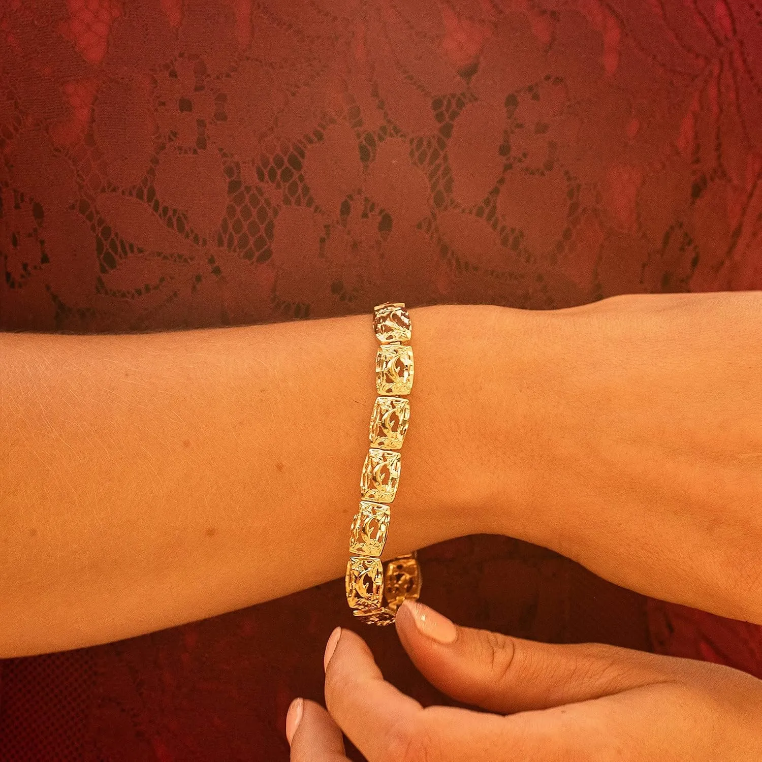 LIFETIME JEWELRY Dolphin Charm Bracelets for Women and Teen 24k Real Gold Plated