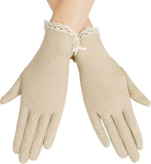 Lovful Summer Women Screentouch Gloves Sun Uv Protection Driving Gloves