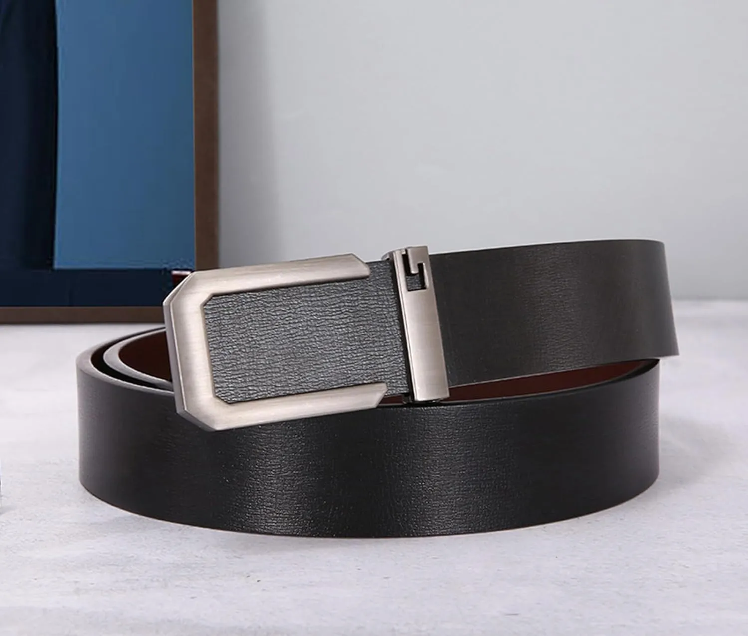 Luxury Belt Automatic Buckle Belts Adjustable Men's Belts Cowhide Retro Leather Mens Belts for All Occasions Belt Men