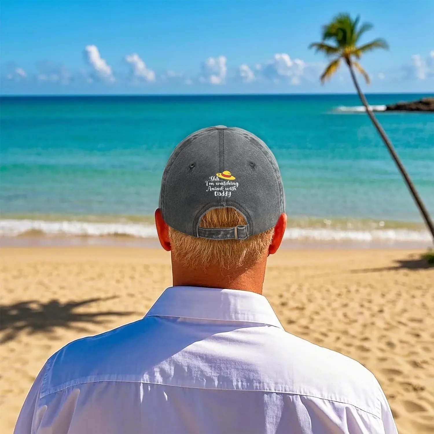 Made in US Shh Im Watching Anime with Daddy First Fathers Day Hats for Womens Baseball Caps