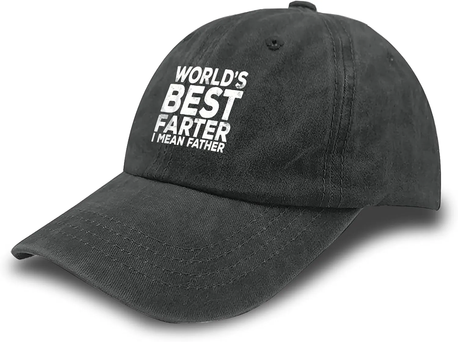 Made in US World's Best Farter I Mean Father Fathers Day Funny Dad Dog Hats for Men Baseball Cap Low