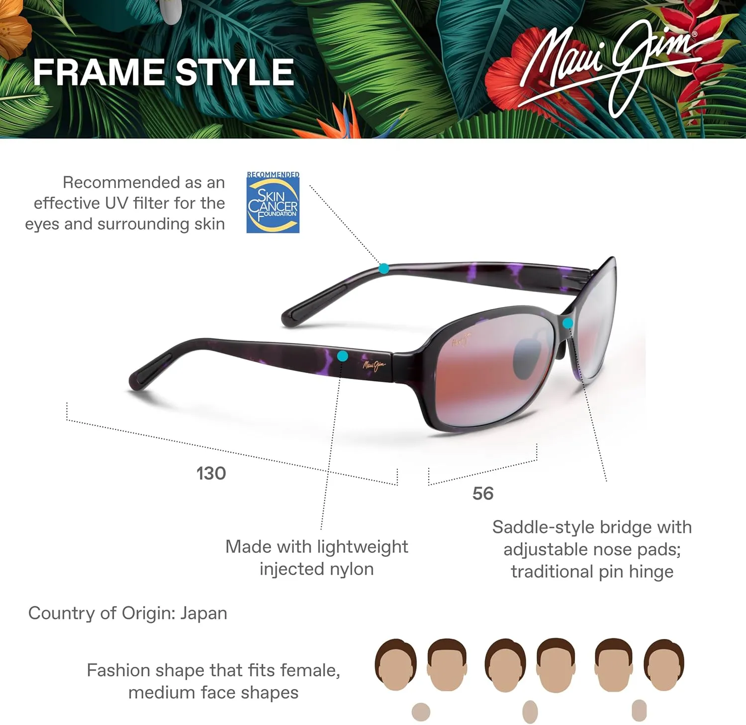 Maui Jim Women's Koki Beach Fashion Sunglasses