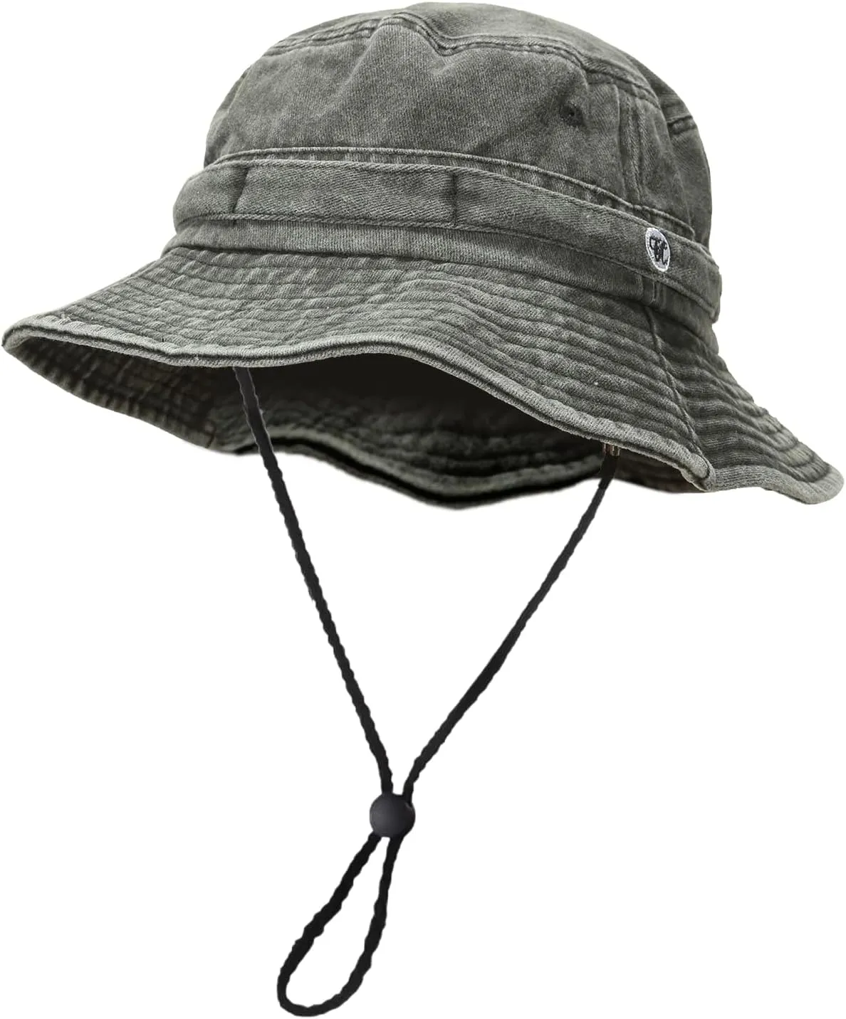 Men's Bucket Hat Camo Outdoor Sun Protection, Breathable Quick-Dry Fishing Gardening Hiking Hat ,UPF50  Cotton Wide Brim
