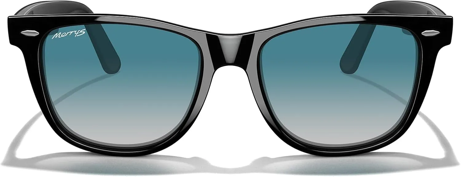 MERRY'S Classic Square Shape Polarized Sunglasses for Womens Mens Retro Designer UV400 Sun Glasses S6140