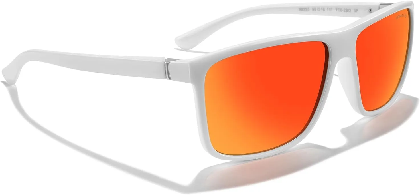 MERRY'S Rectangular Polarized Sports Sunglasses for Men Women Cycling Driving Fishing UV400 Protection S8225