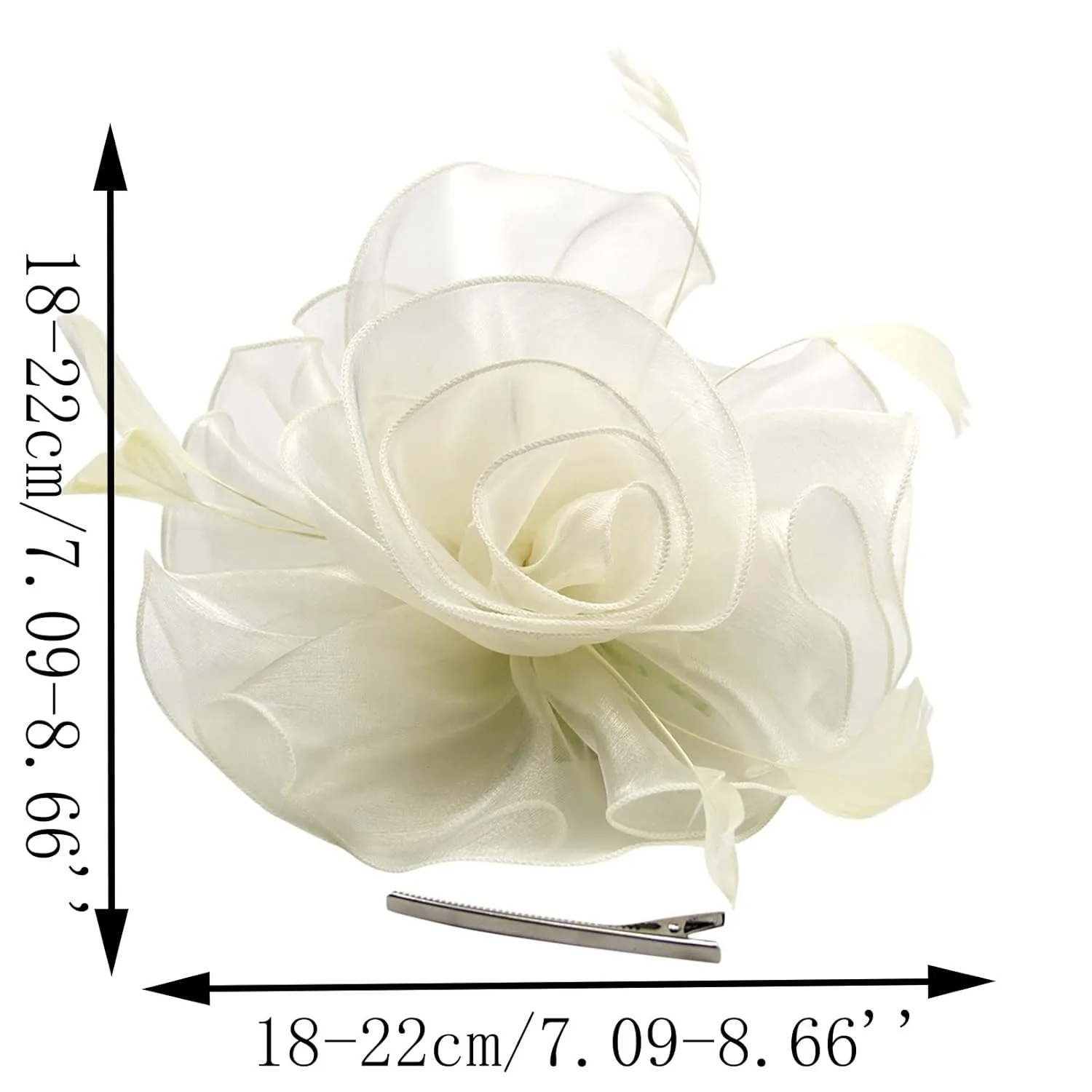 Metal Hair Band Hat For Women Wedding Flower Cocktail Mesh Feathers Hair Clip Tea Party Headband Boxing Hair Band