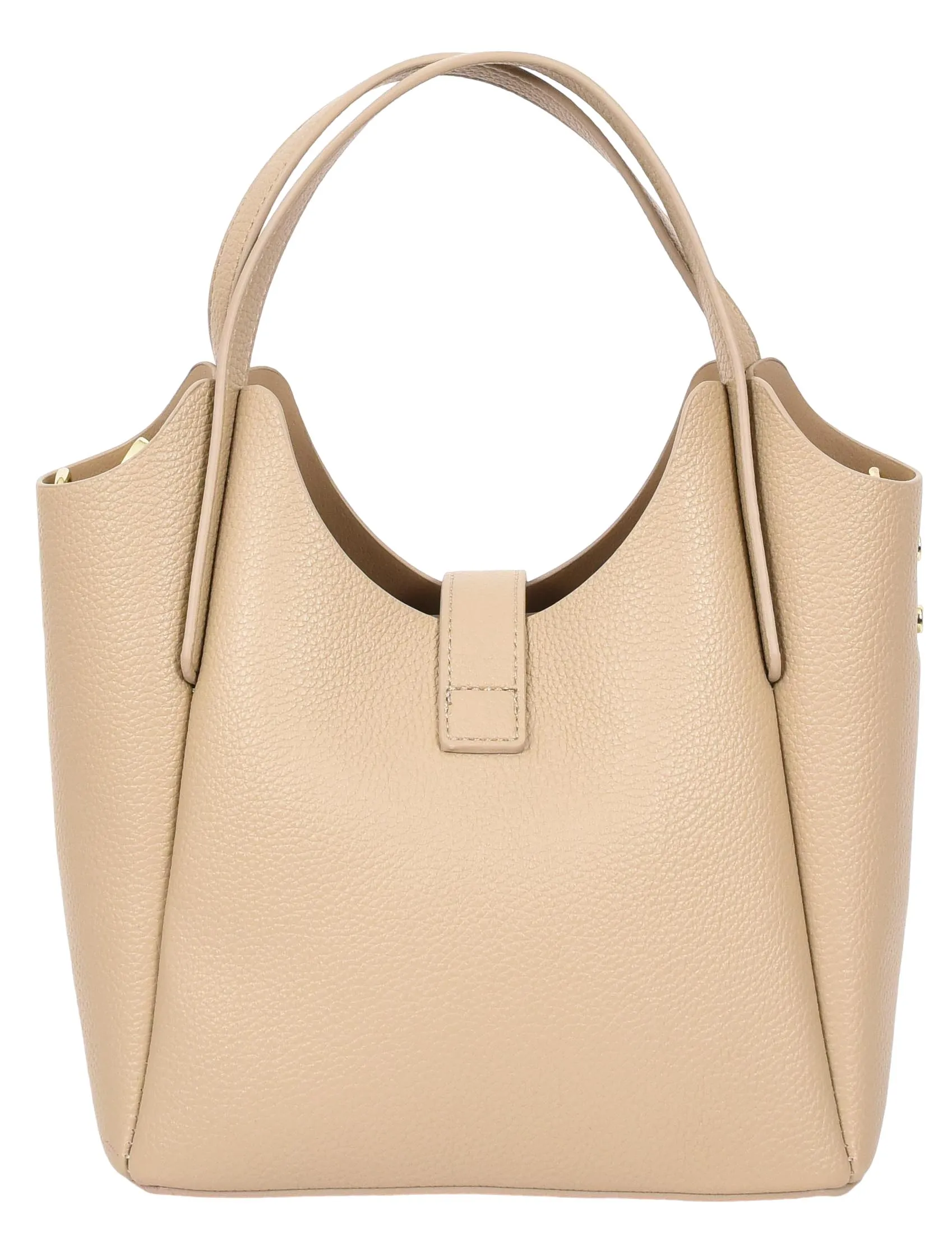 Montreal  Women's Small Faux Leather Shoulder Handbag Beige
