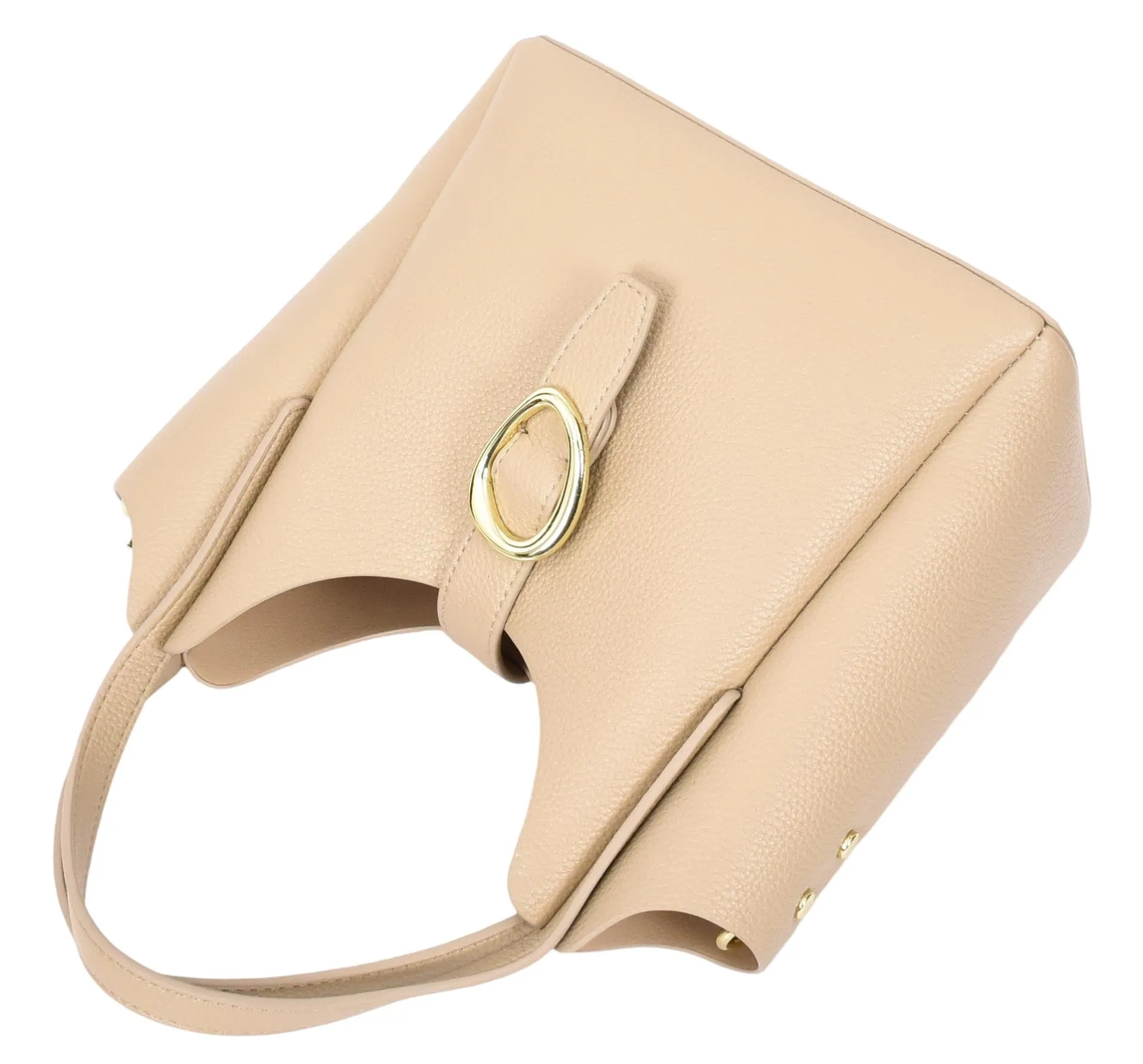 Montreal  Women's Small Faux Leather Shoulder Handbag Beige