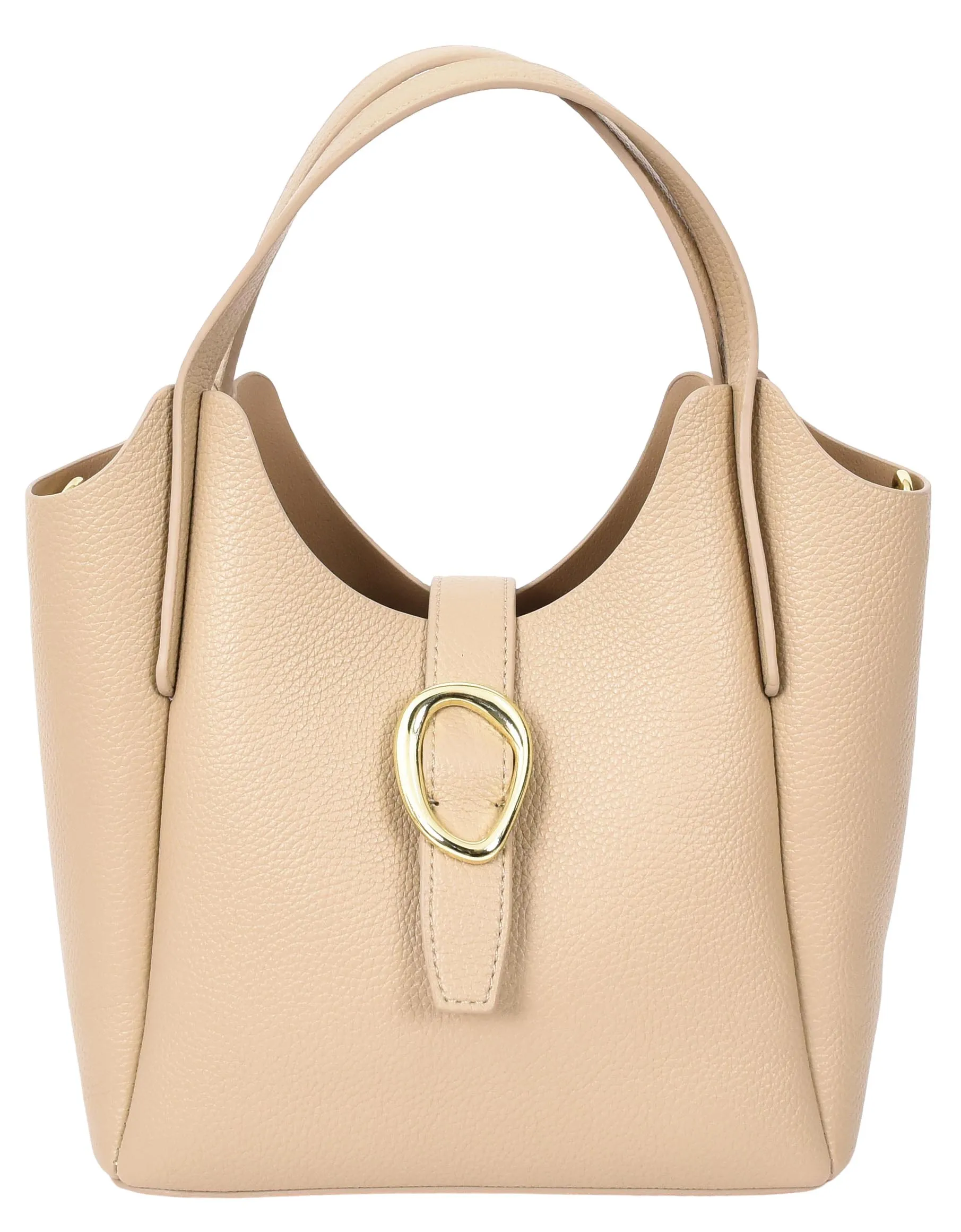 Montreal  Women's Small Faux Leather Shoulder Handbag Beige