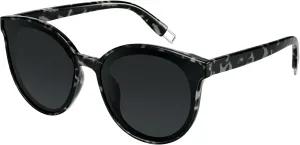 Polarized Oversized Sunglasses for Women Men Trendy Cateye Sun Glassses Retro Large Frame Shades Black