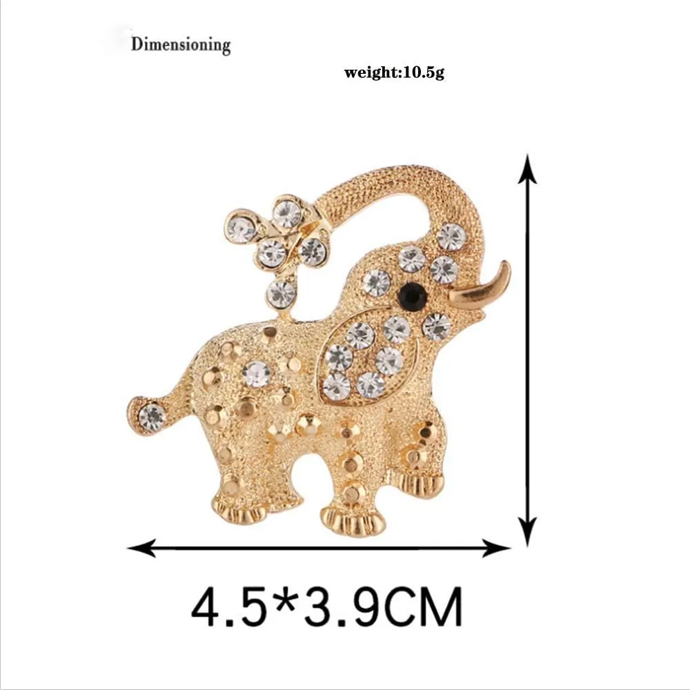 Pretty Animal Brooches Rose Gold and Platinum Plated Full Shining Crystal Brooch Pink Cat's Eye Brooch Pins