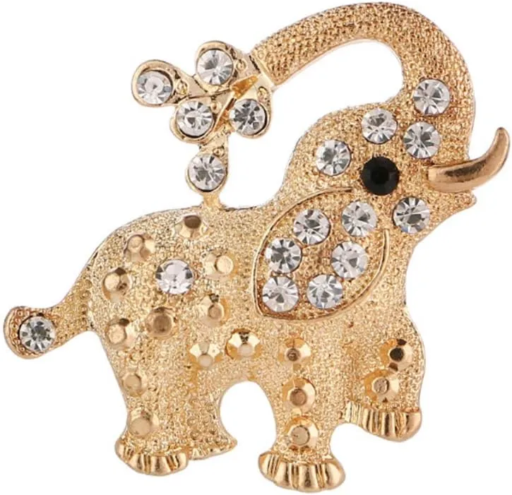 Pretty Animal Brooches Rose Gold and Platinum Plated Full Shining Crystal Brooch Pink Cat's Eye Brooch Pins