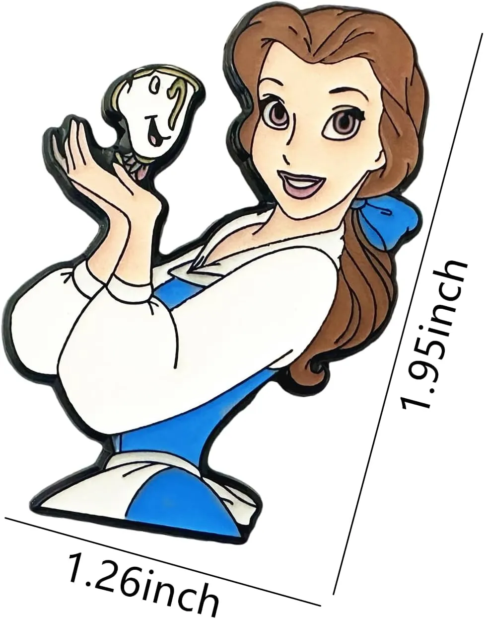 Princess Enamel Lapel Pin, Decorative Brooch Pins