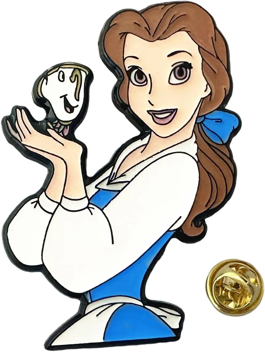 Princess Enamel Lapel Pin, Decorative Brooch Pins