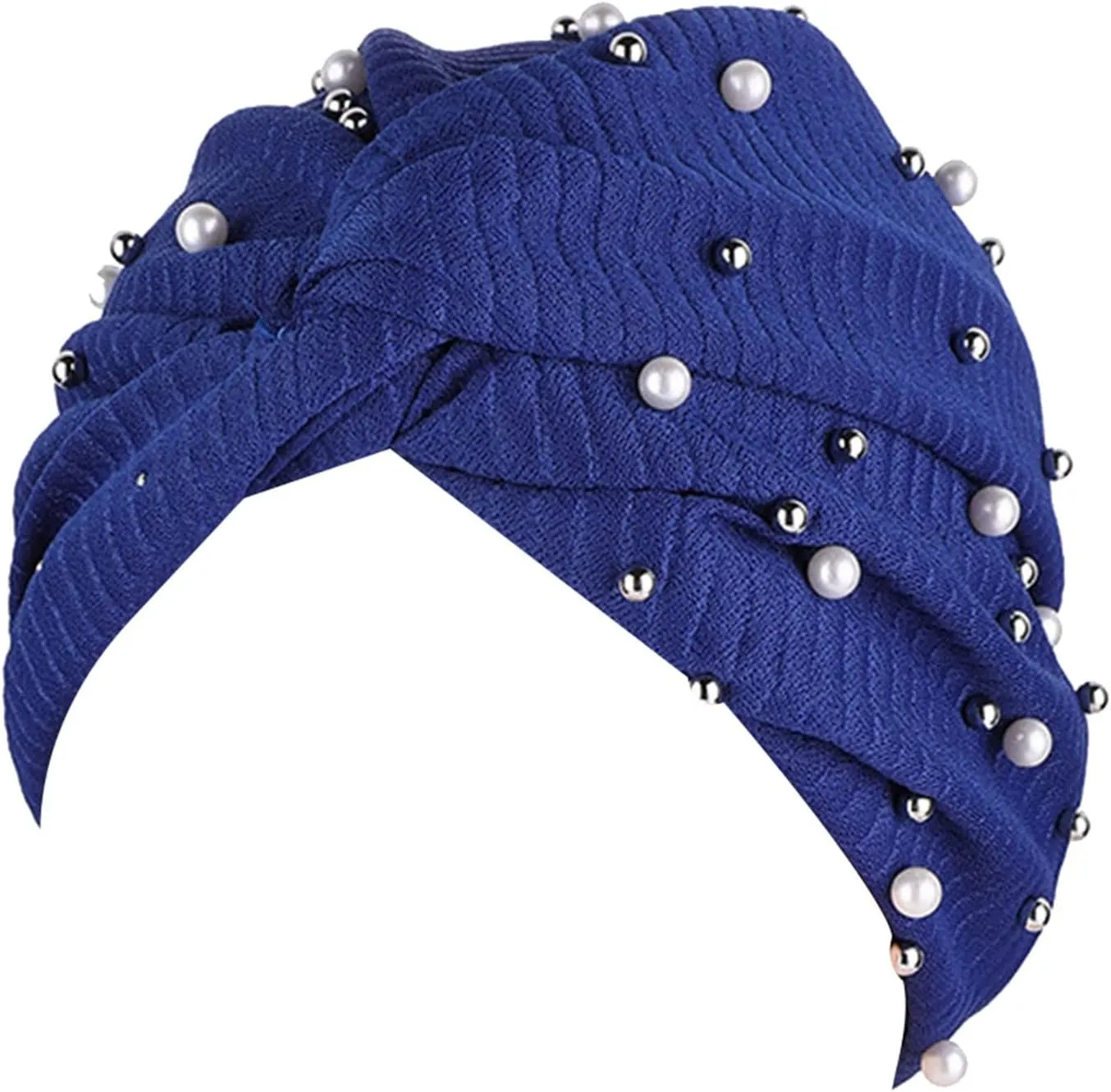 Quick Drying Caps for Ladies Womens Fashion Pure Pearl Headband Womens Elastic Headband Cap Headband (Grey, One Size)