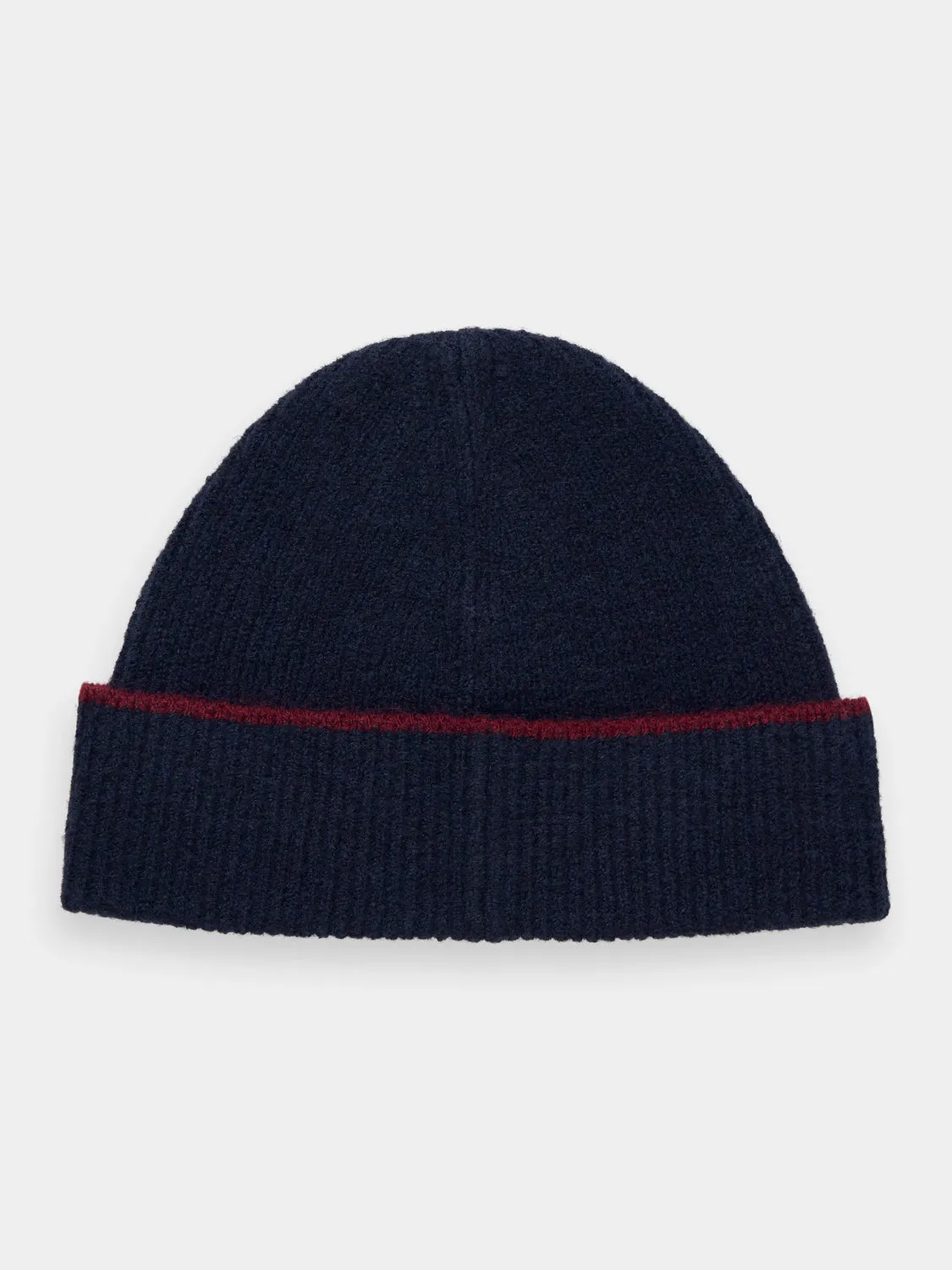 Rib knit beanie